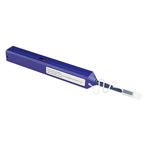 LC/MU Fiber Optic Cleaning Pen for 1.25mm Ferrule Connectors | 800+ Dynamic Microfiber Sweep/Rotate Motion Contact Cleanings,