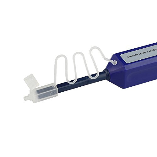 LC/MU Fiber Optic Cleaning Pen for 1.25mm Ferrule Connectors | 800+ Dynamic Microfiber Sweep/Rotate Motion Contact Cleanings,