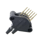MPX5100DP pressure sensor, alternate view of dual ports and six leads