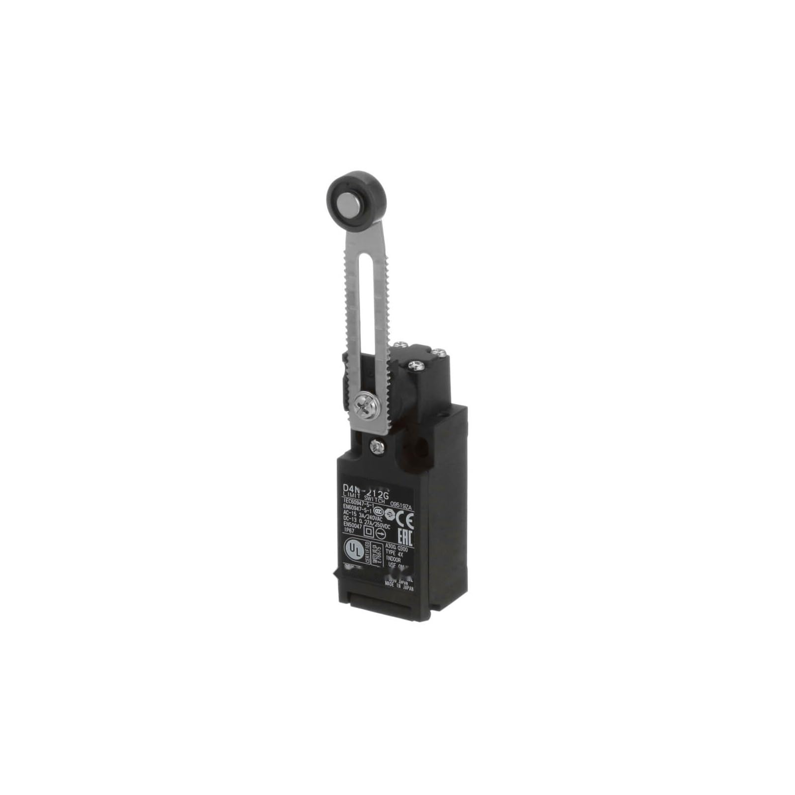 D4N Series D4N-212G Adjustable Roller Lever Limit Switch