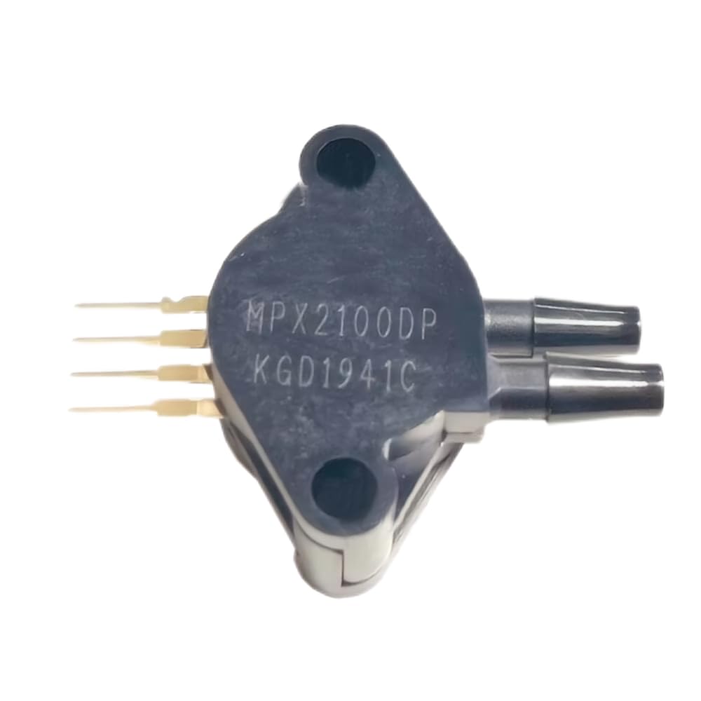 MPX2100DP Differential Pressure Sensor, MPX2100 Series, SIP-4 Package, 0-100 kPa, Temperature Compensated