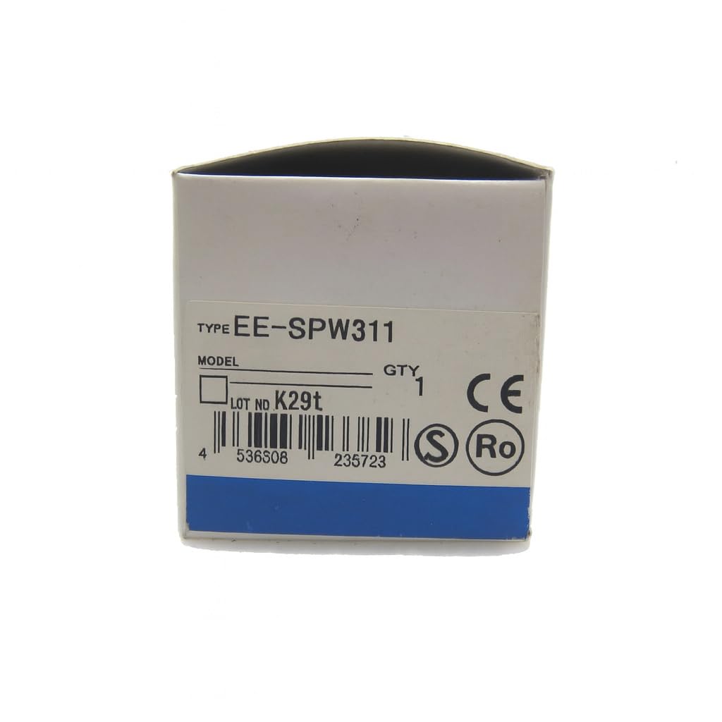EE-SPW311 Miniature Through-Beam Photoelectric Sensor, 1 m Range, NPN Open-Collector Dark-ON - 1 Unit