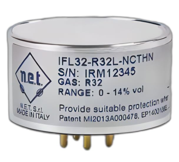 IREF 32mm R1234ZE Refrigerant Sensor: 0-2000ppm NET IRM12345 IFL32-R32L-NCTHN