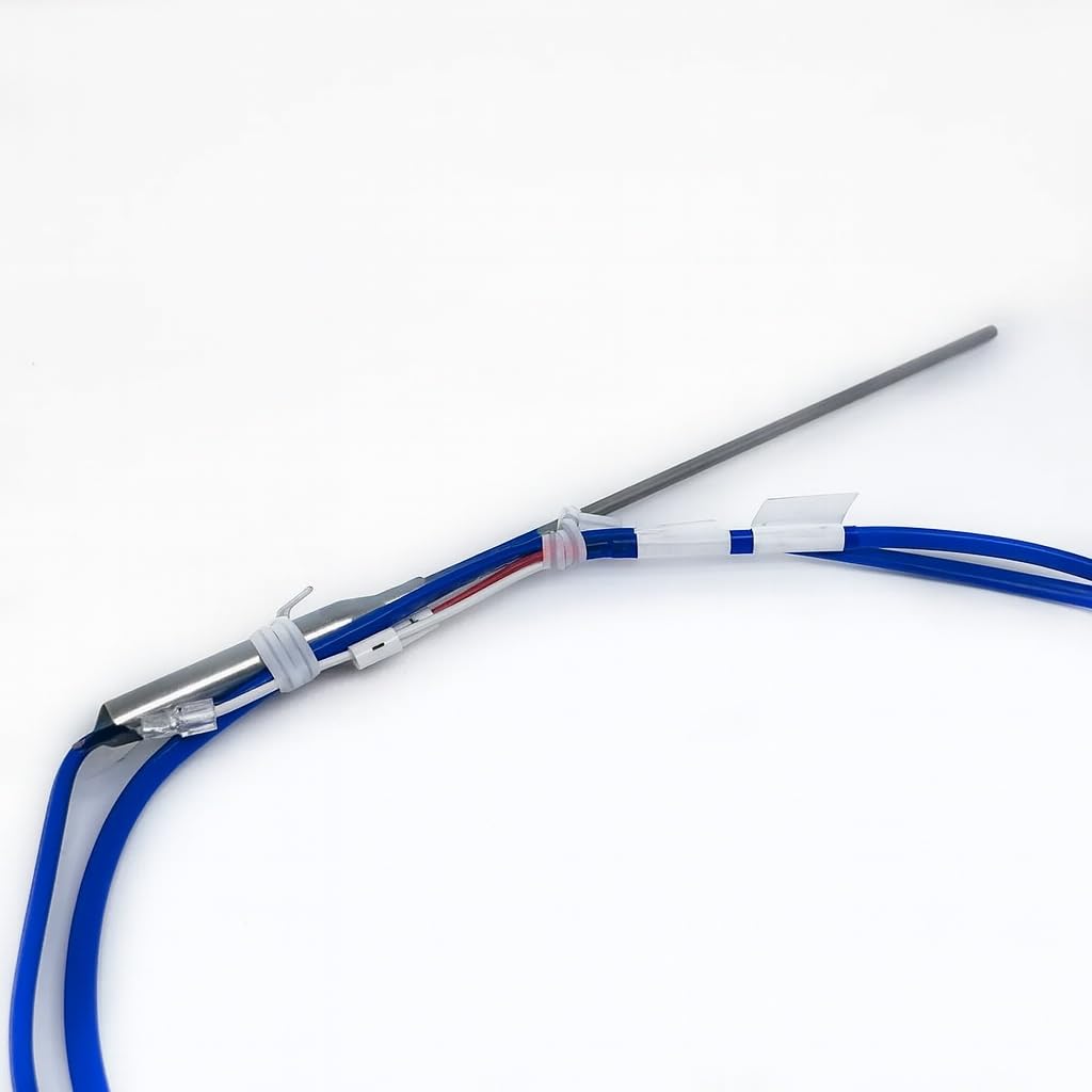 E52-CA15AY D=3.2 2M K-Type Thermocouple Temperature Sensor Probe, 3.2 mm x 150 mm sheathed thermocouple probe, 2 m cable, 1 U