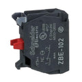 ZBE102 Harmony XB4 Single Contact Block for Industrial Machines and Manufacturing, Screw Clamp Terminal, 1NC, Silver Alloy, P