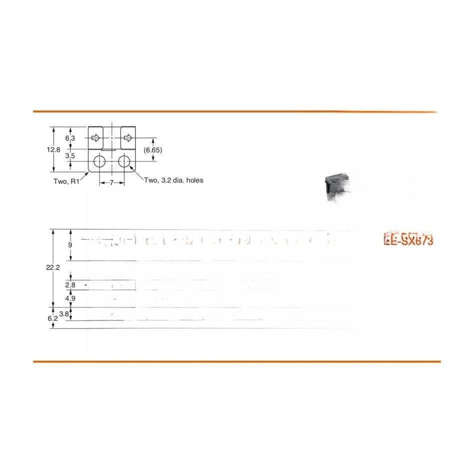 EE-SX675 Photomicrosensor (T-Shaped) NPN Output, ~10 mm Sensing Distance, 1 Count