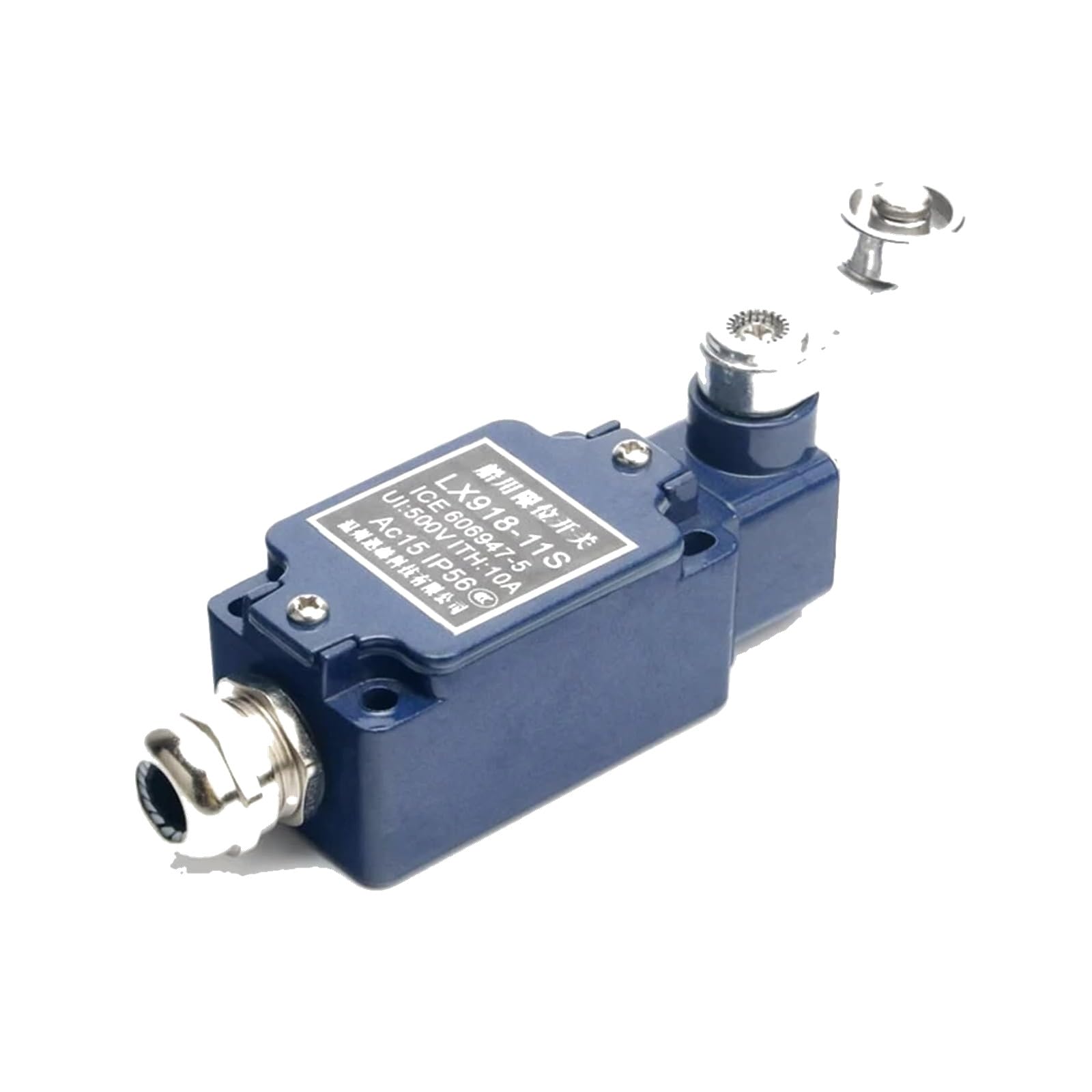 LX918-11G Limit Travel Switch - Adjustable Roller Lever, Marine/Industrial Style (1 Count)