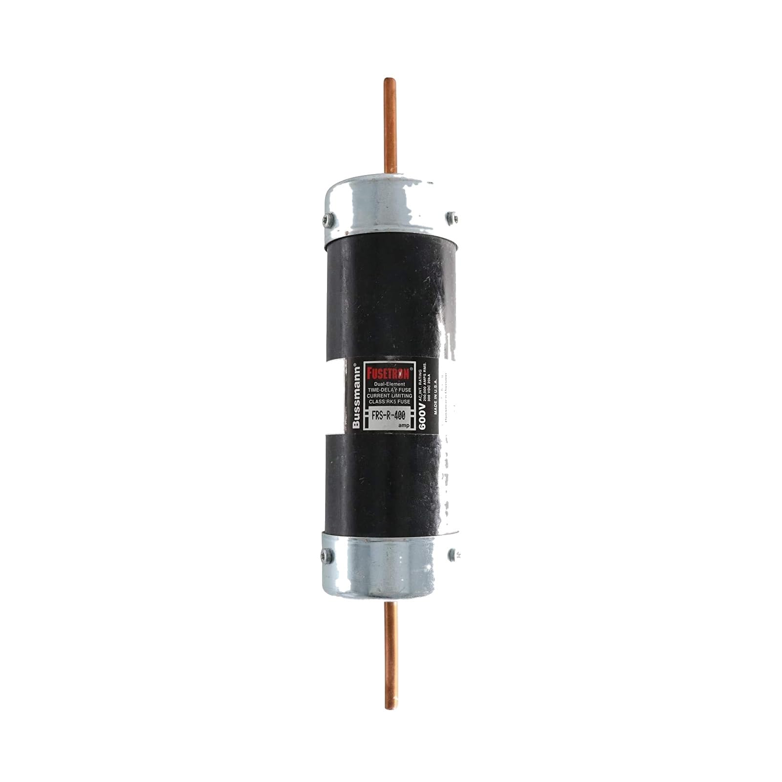 Cooper FRS-R-400 Fusetron Class Rk5 Dual-element Time Delay Fuse, 600 VAC, 400 AMPS