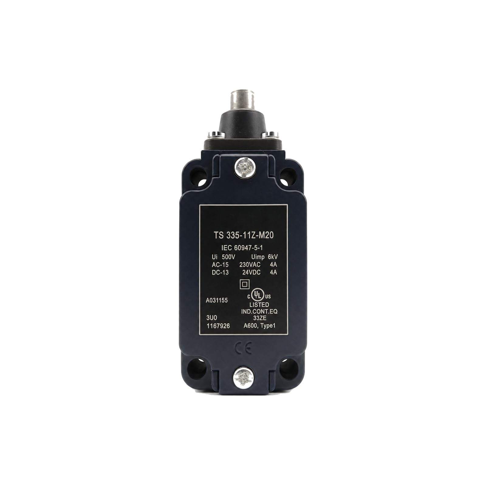 TS335-11Z-M20 Limit Switch (M20 Cable Entry, 1 NO + 1 NC Snap-Action) - 1 pc