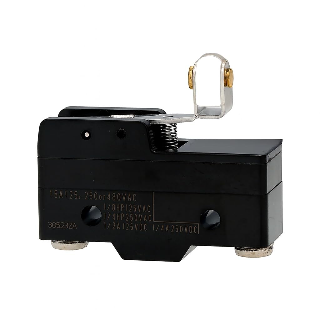 Z-15GW49-B Z-Series Short Hinge Roller Lever Limit Microswitch, SPDT 15A (1 Count)