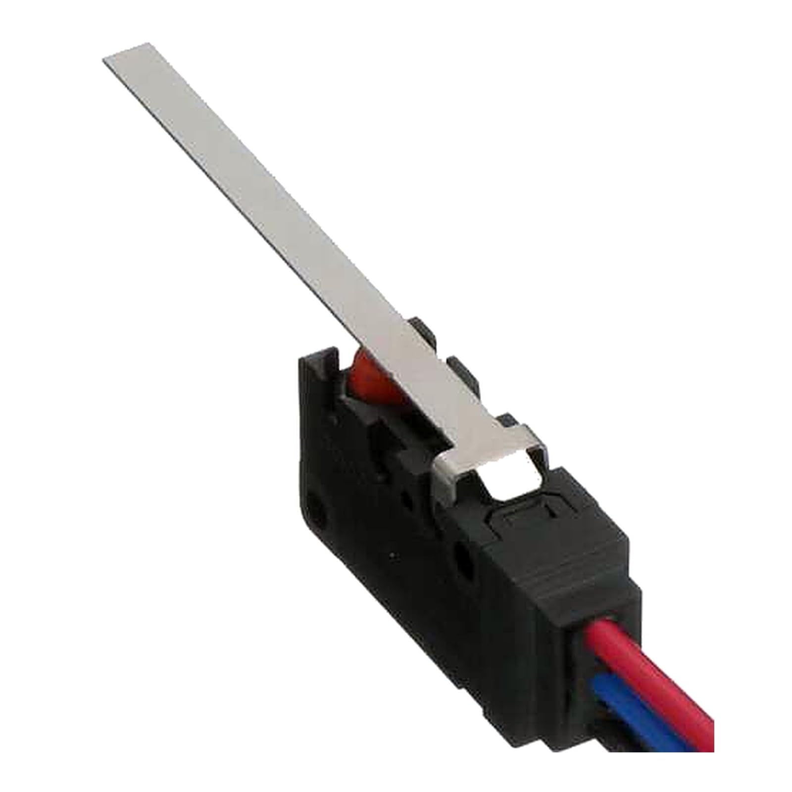 D2VW-5L1A-1M Sealed Miniature Basic Switch, Short Hinge Lever, SPDT, 5A 250VAC, Molded Lead Wires, 1 Unit
