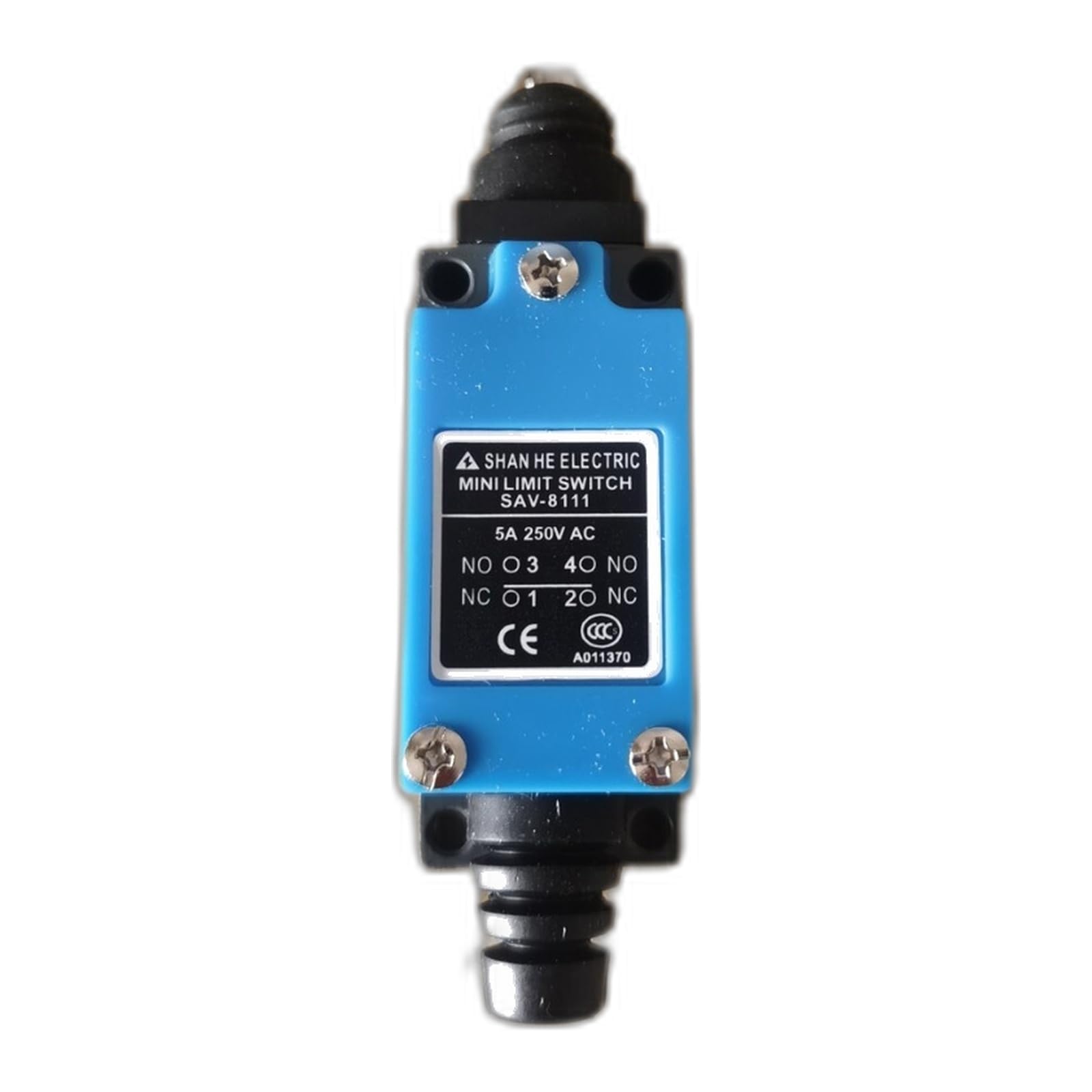 SAV-8111 Limit / Travel Switch, Roller Lever Plunger Actuator, Screw Terminal Mount - 1 Piece