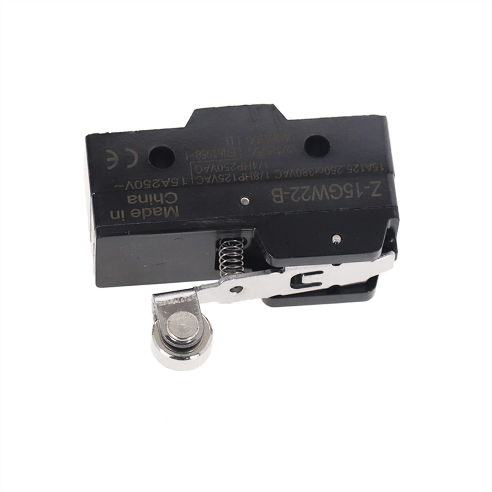 Z-15GW22-B Short Hinge Roller Lever Micro Switch, Screw Terminals - Pack of 2