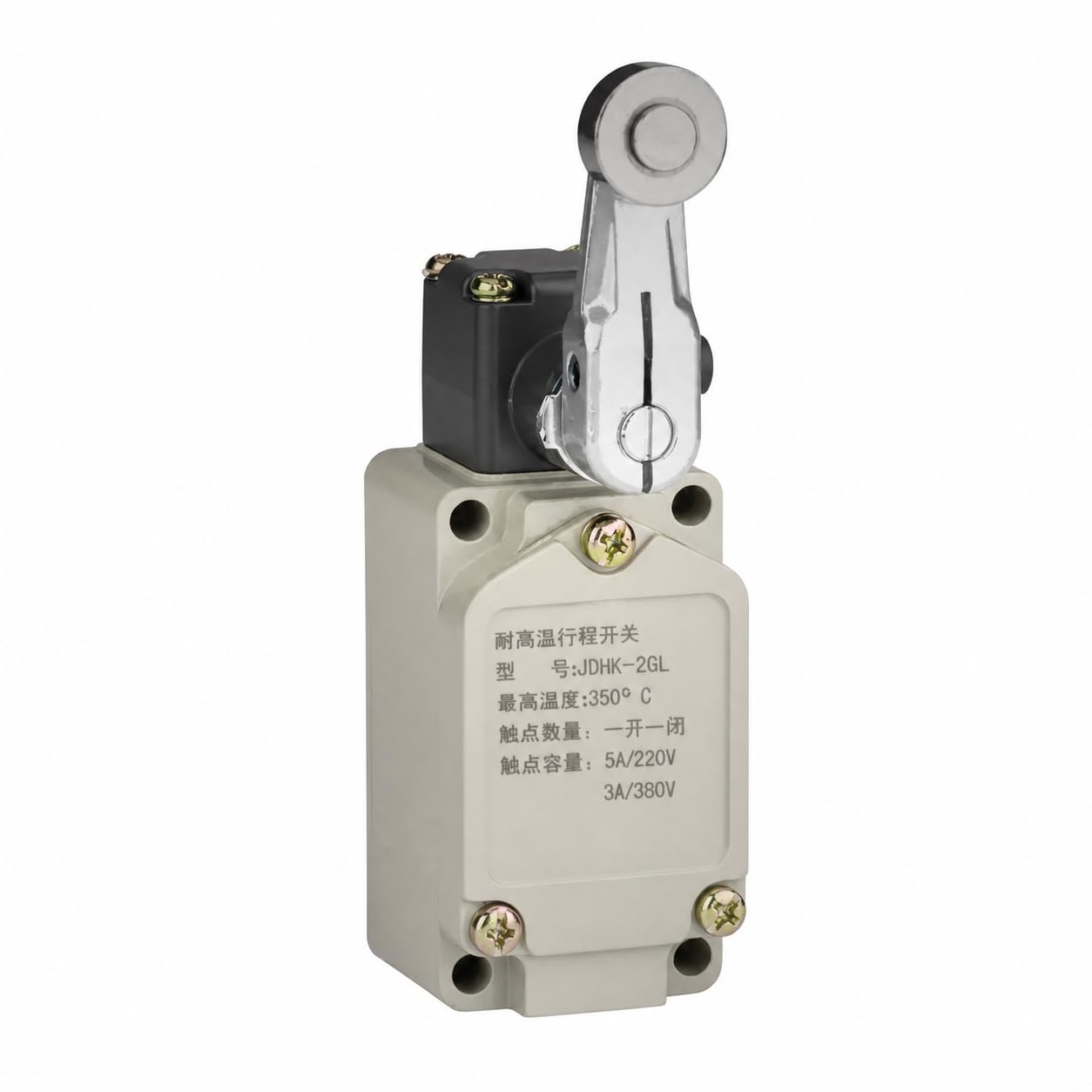 JDHK-2GL High-Temperature Roller Lever Limit Switch, 350 C, 1 Count