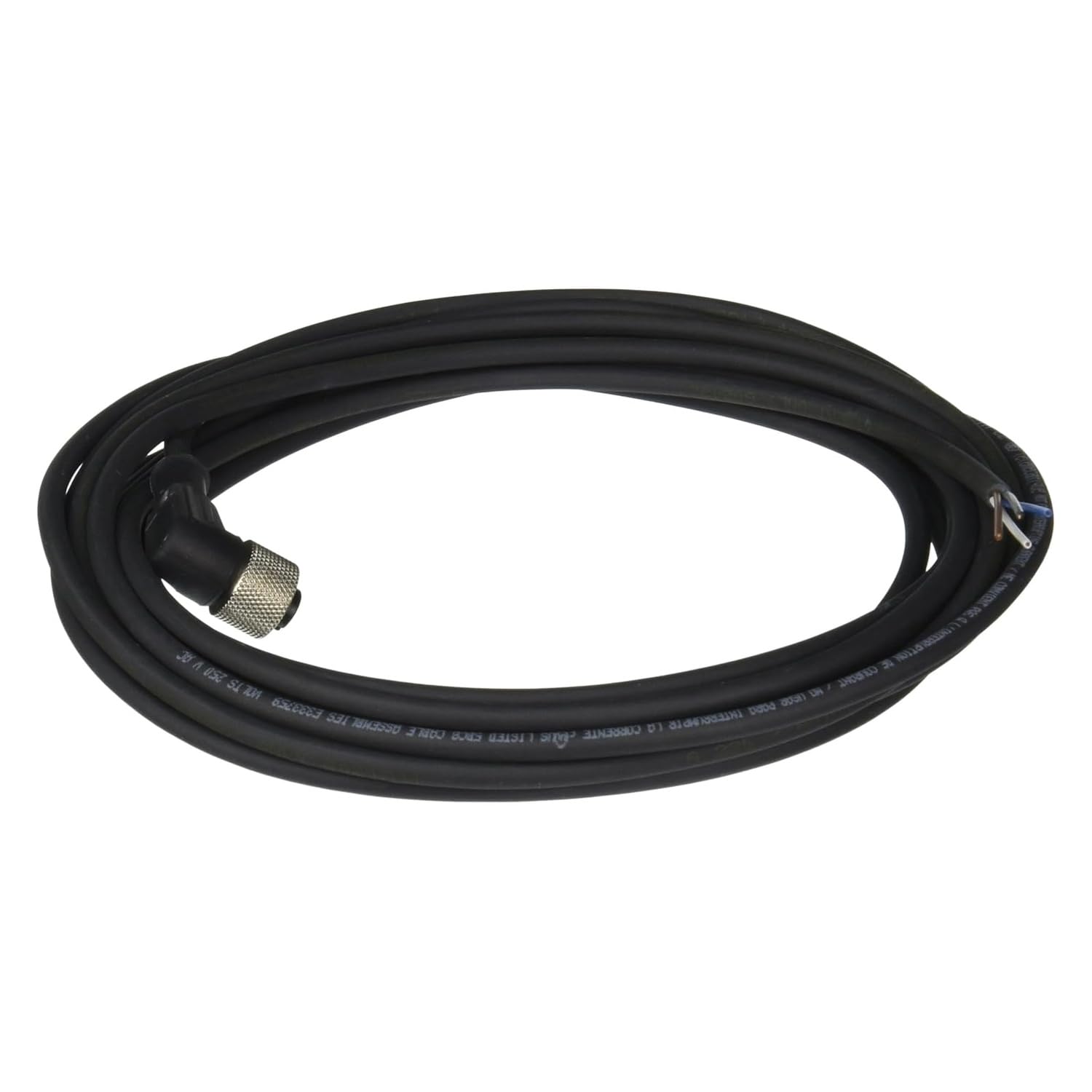 Telemecanique XZCP1241L5 Female Connector Cable with Elbow, Pre-Wired, M12, 4 Pins, 5 m