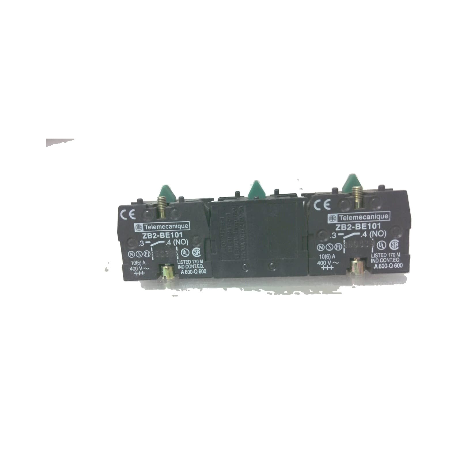 Telemecanique Zb2-Be101 - -Contact Block 10 Amp, 1 N.O. 4 Zb2-Be101, Pack of 2