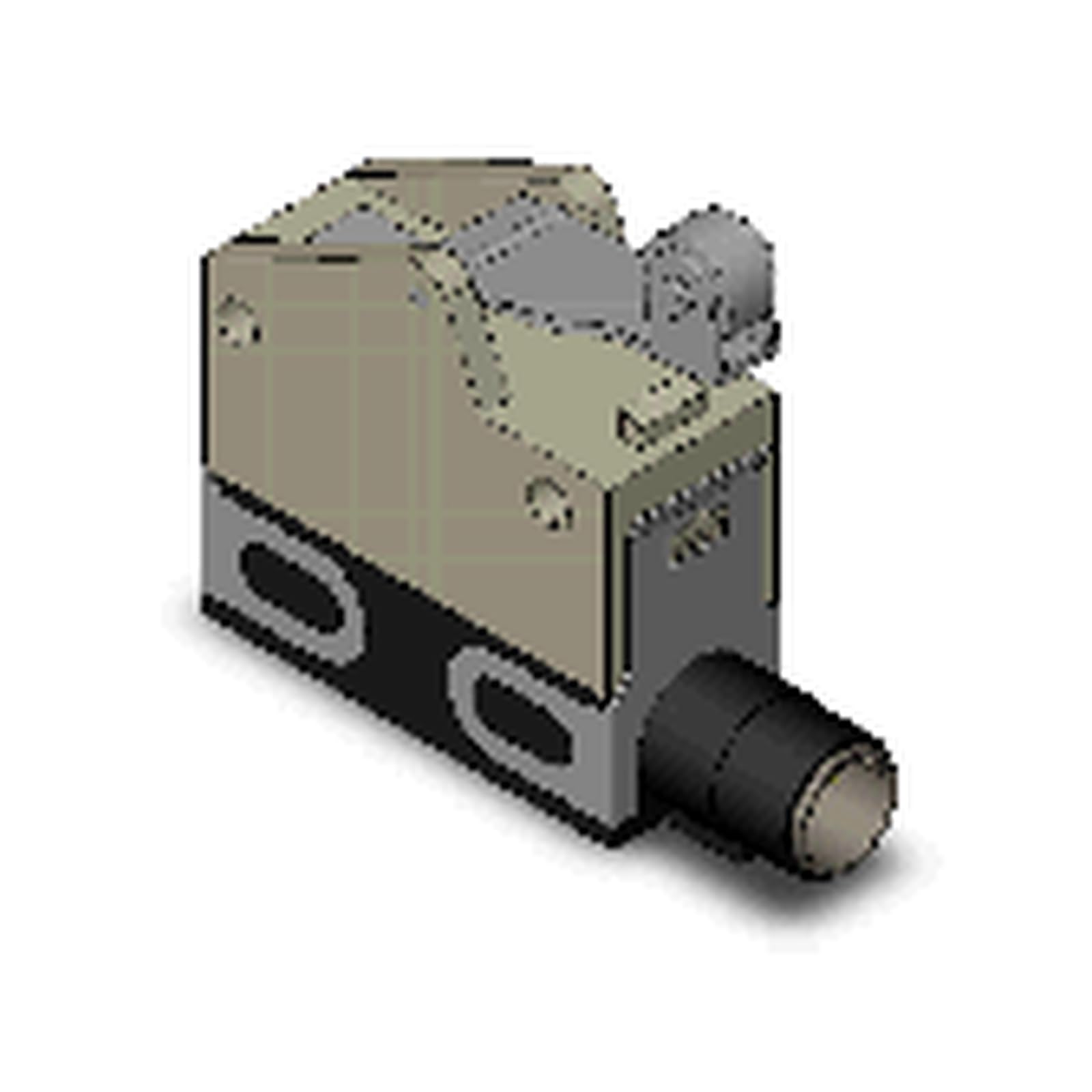 D4E-1G10N D4E Series Small Sealed Limit Switch, Connector Type, Roller Lever - 1 Piece
