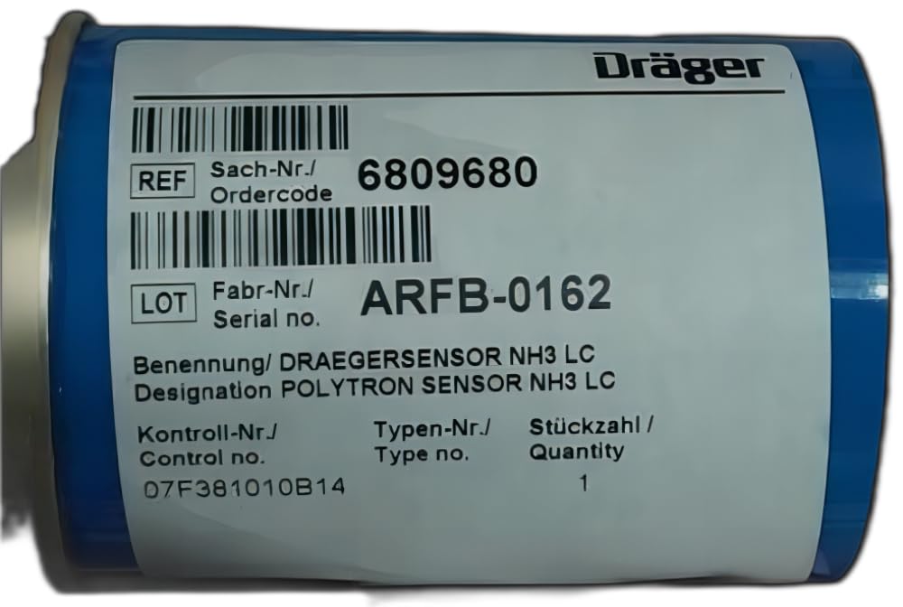 6809680 | Drager | Ammonia (NH3) LC Electrochemical Sensor