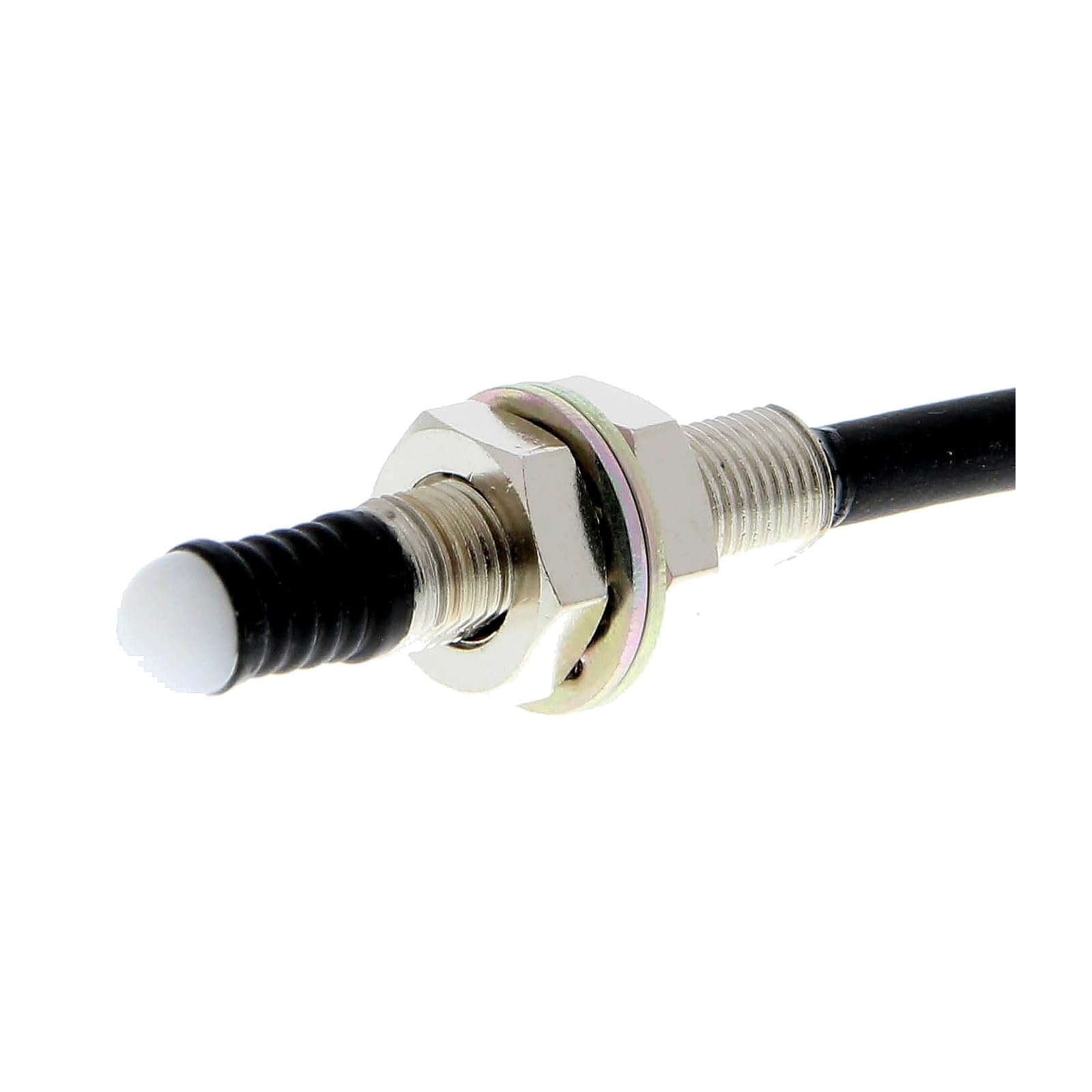 D5B-5015 Mechanical Touch Switch, M5 Hemispheric Plunger Tactile Limit Switch, SPST-NC, IP67, 30 mA 30 VDC, 5 m Cable, 1 Unit