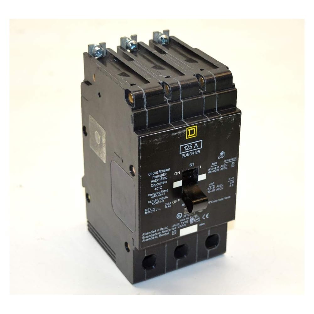 3P Standard Bolt On Circuit Breaker 125A 277/480VAC