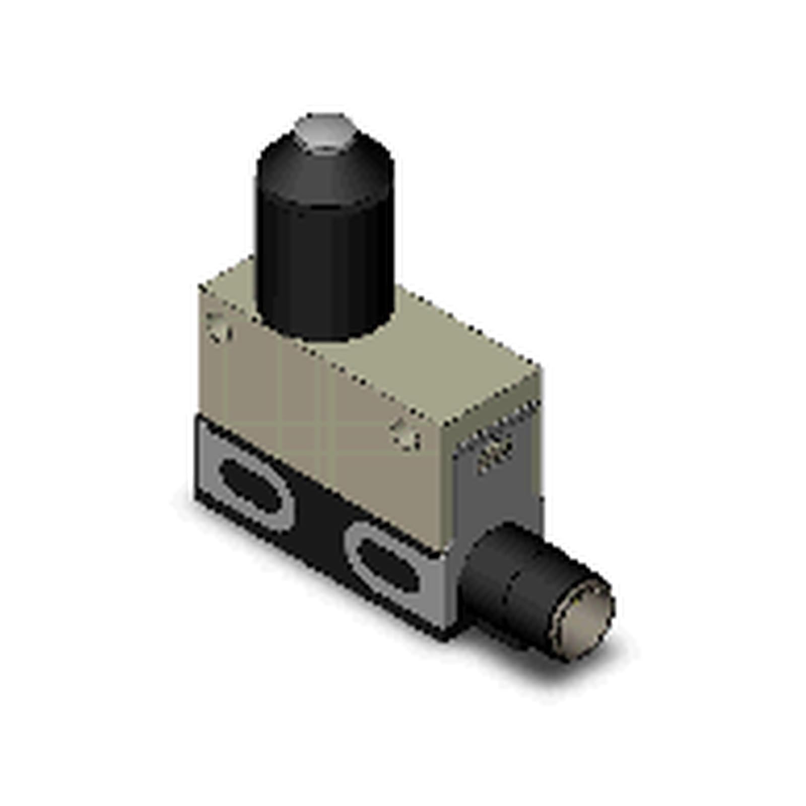 D4E-1F10N Small Sealed Limit Switch, Sealed Plunger with DC Connector, 1 A 30 VDC, 1 Piece