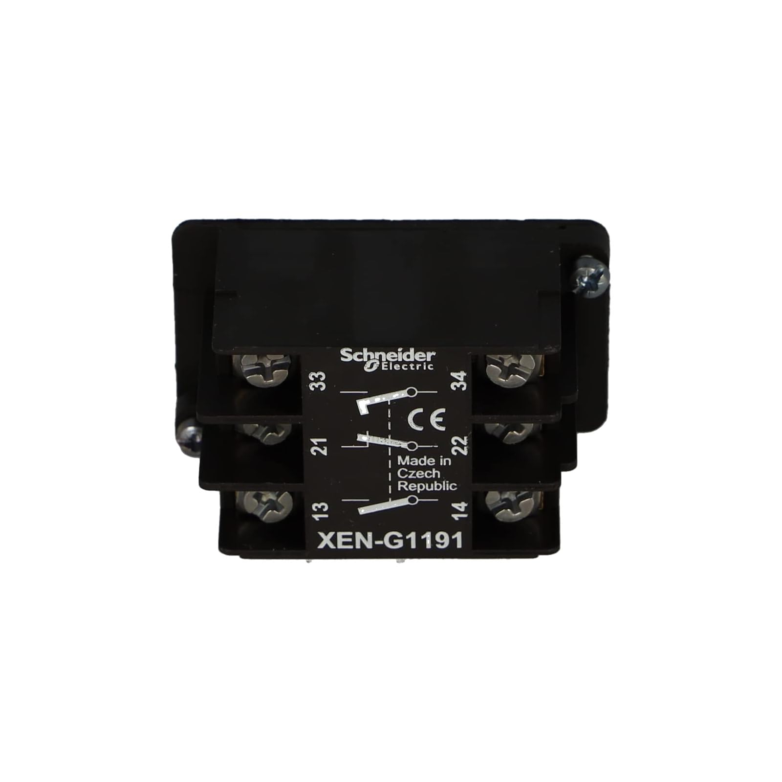 XEN-G1191 | XENG1191 | Spring Return Contact Block 1NC 2NO Front MOUNTING, Pack of 2