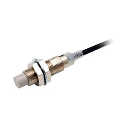 E2E-X5MC112 Inductive Proximity Sensor, M12 Thread, ~5 mm Sensing, NPN 3-Wire, 2 m Cable