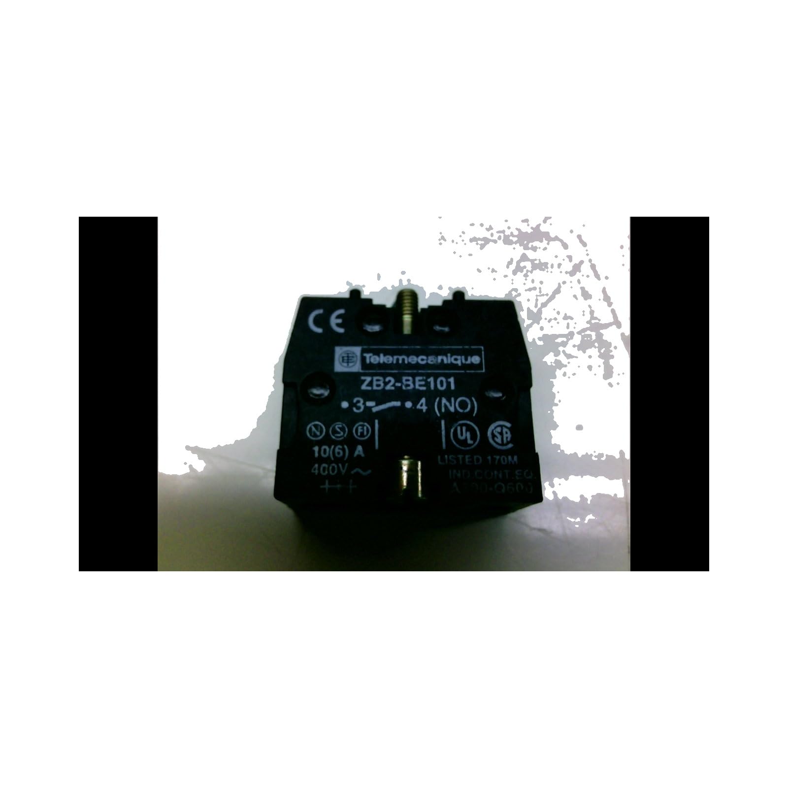 Telemecanique Zb2-Be101 - -Contact Block 10 Amp, 1 N.O. 400 Zb2-Be101, Pack of 2