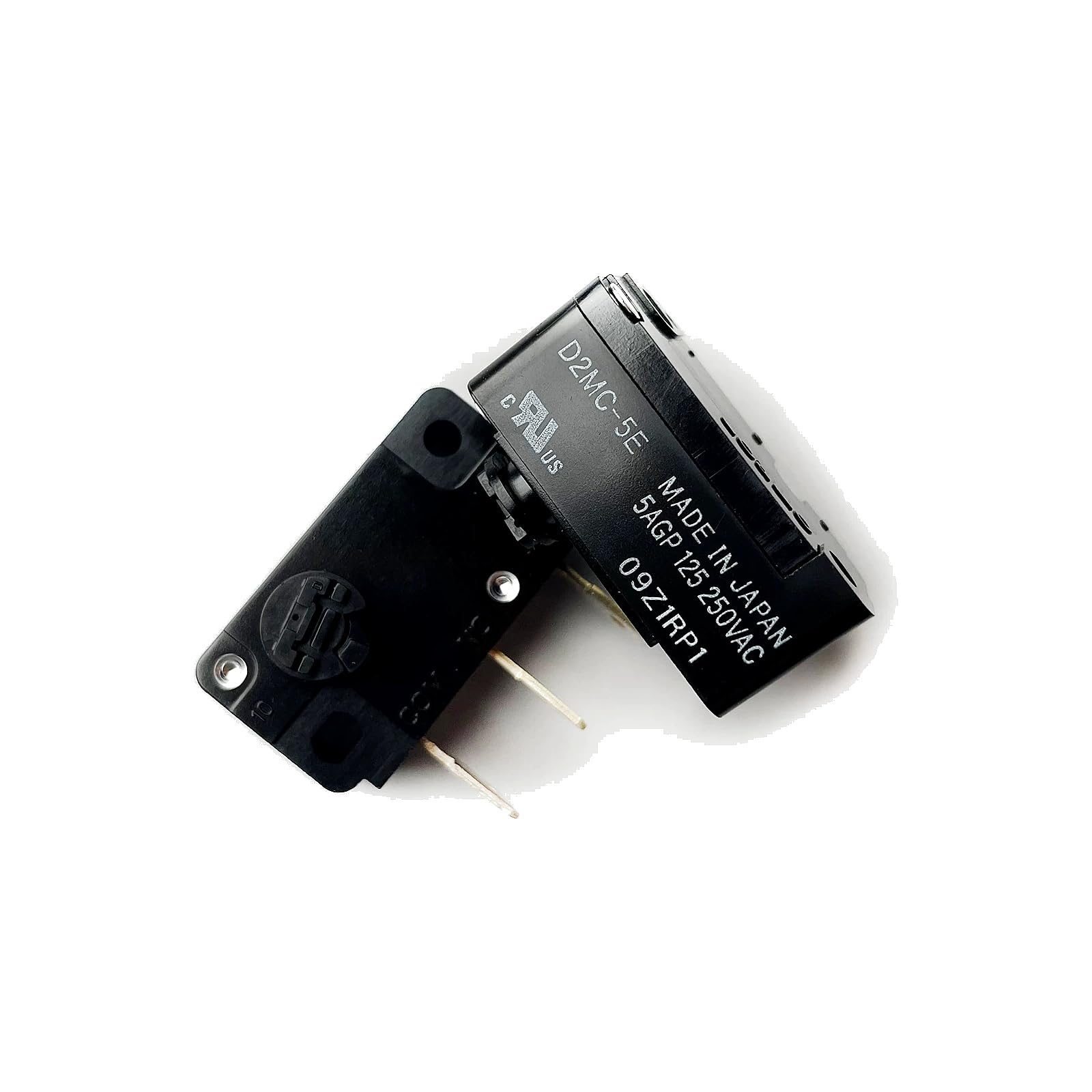 D2MC-5E Low-Torque Basic Micro Switch, Clockwise Rotary Operation, SPDT, 5A 125/250VAC, 1 Unit