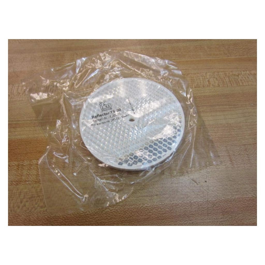 Efector E20005 Prismatic Reflector for Red Light and Infrared Light Retro-Reflective Sensors, Plastics, Round, Pack of 2