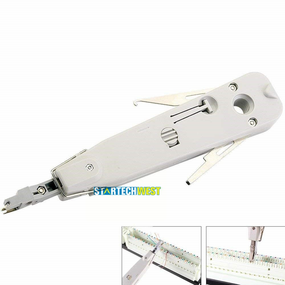 Punch Down Tool, Multifunction Krone Type IDC/Network Wire Cat5 & Telephone Impact Terminal Insertion Tools