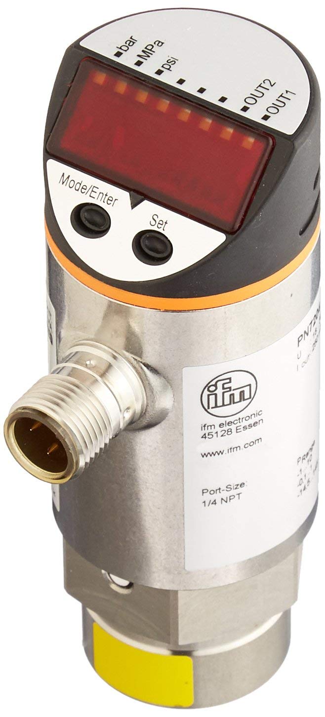 IFM Efector PN7294 Electronic Pressure Monitor, Replacement for PN7204, -14.5 to 145 PSI/-1 to 10 bar/-0.1 to 1.0 MPa Measuri