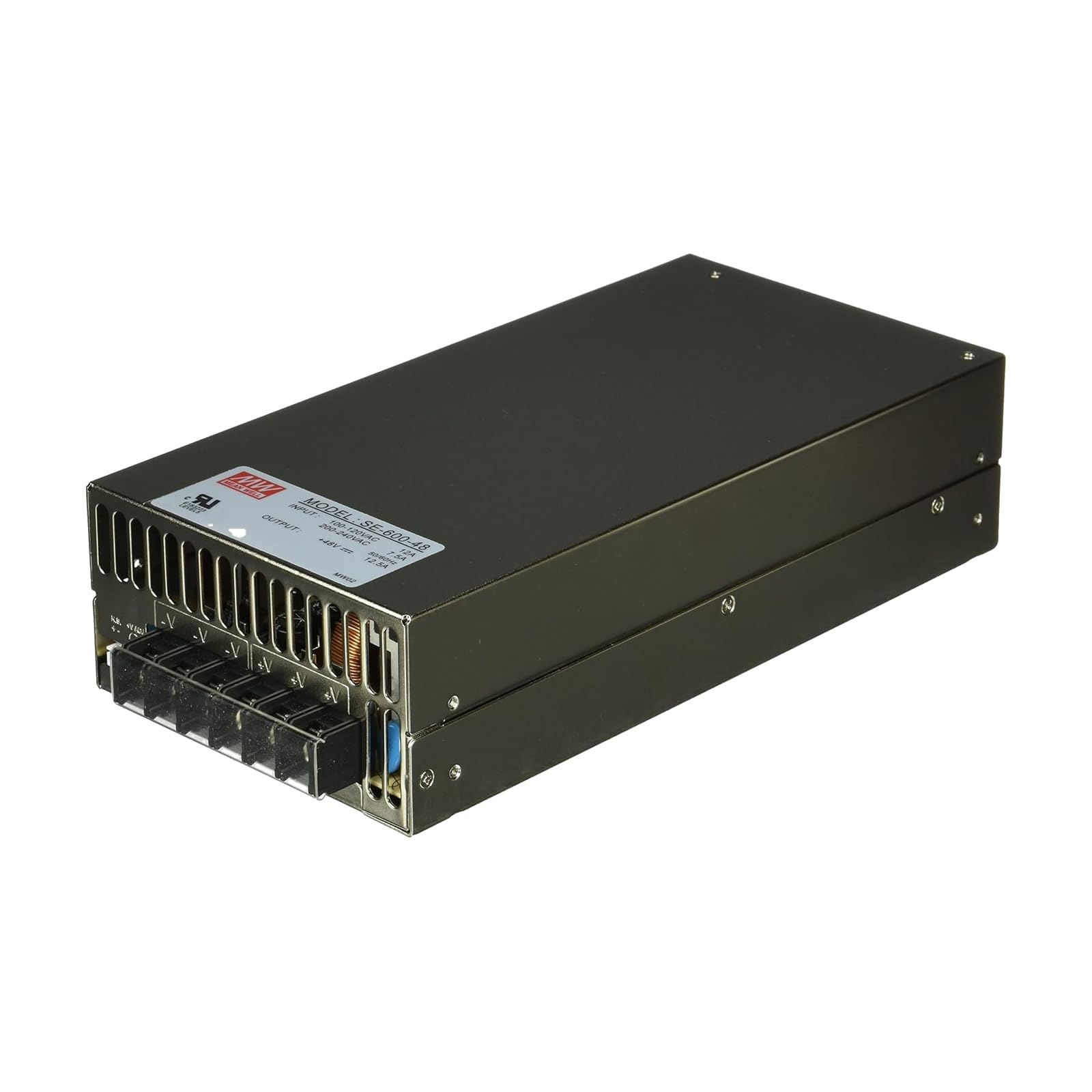 MEAN WELL SE-600-48 AC to DC Power Supply, Single Output, 48V, 12.5 Amp, 600W, 1.5" -295929