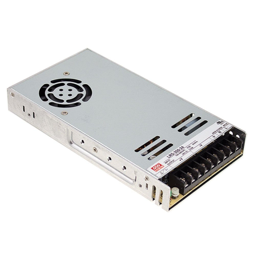 MEAN WELL LRS-350-24 350.4W 24V 14.6 Amp Single Output Switchable Power, 1 Piece