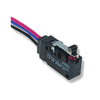 D2VW-5L2A-1M Sealed Miniature Basic Switch, Short Hinge Roller Lever, SPDT, 5A 250VAC, Molded Lead Wires, Pack of 2