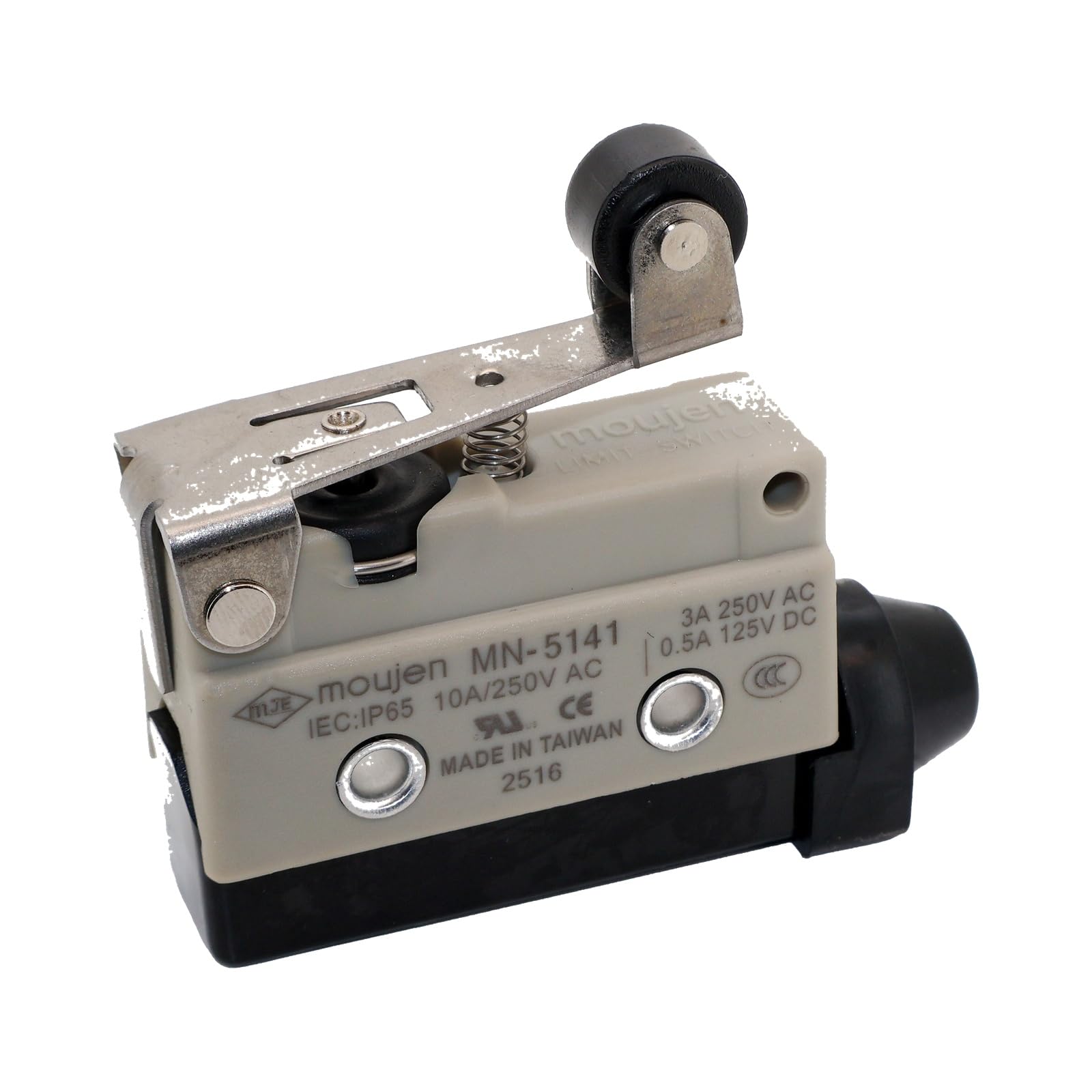 MN-Series Limit Switch MN-5141 Roller Plunger SPDT 10A 250VAC - Single Unit
