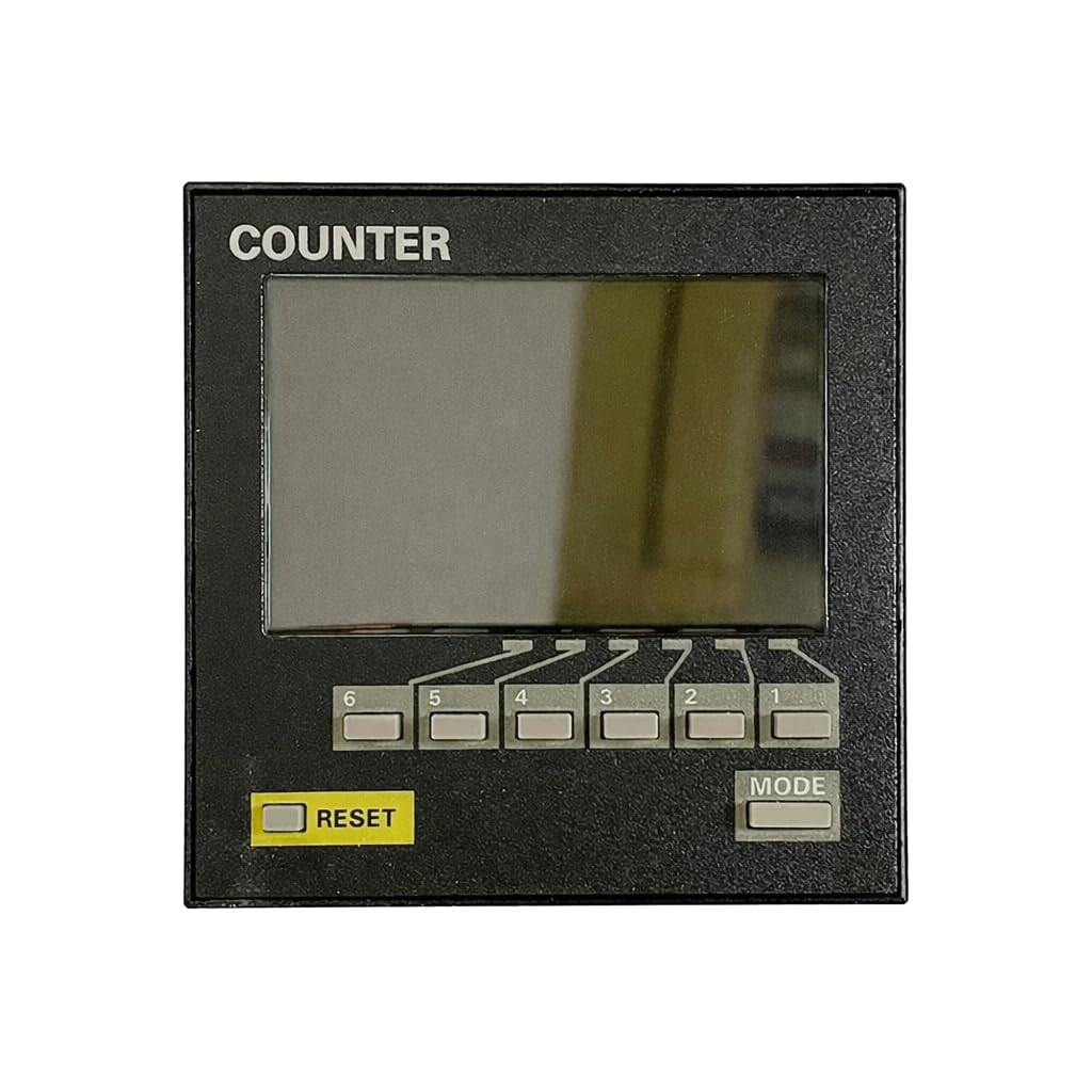 H7BX-A Digital Preset Counter, 6-Digit LCD, 72 x 72 mm Panel Mount, 1-Stage Preset Counter, Contact and NPN Transistor Output