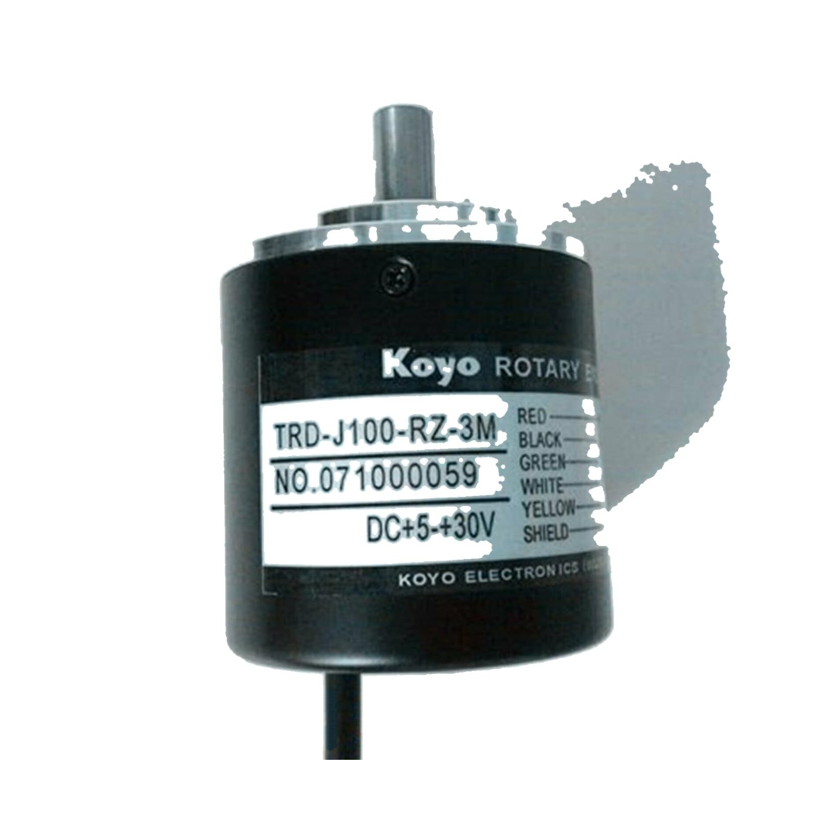 J100-RZ-3M KOYO (JTEKT) Incremental Rotary Encoder 100 PPR, 50 mm body, 8 mm solid shaft, 0.5 m cable