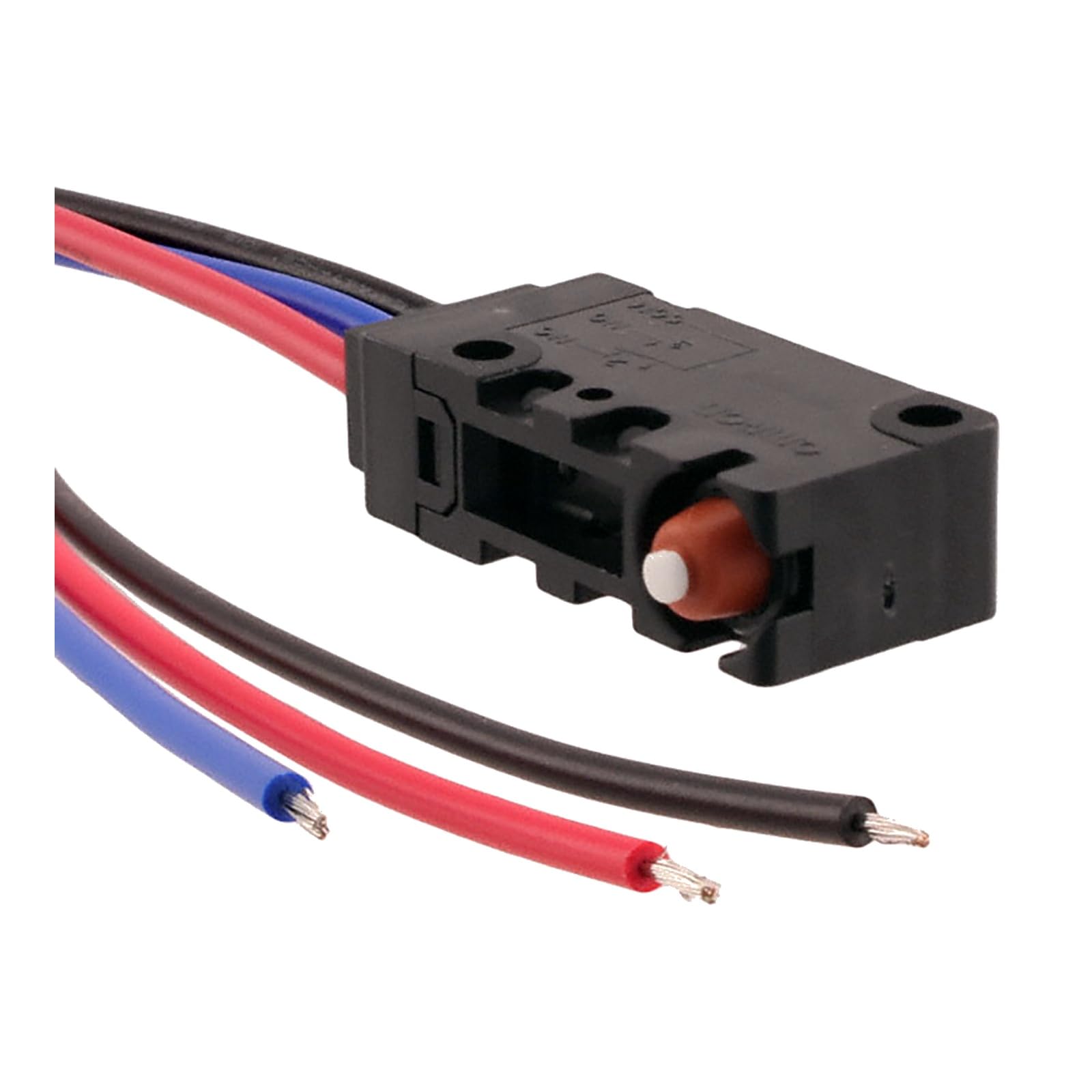 D2VW-5-1M Sealed Miniature Basic Switch, Pin Plunger, SPDT, 5A 250VAC, Molded Lead Wires, 1 Unit