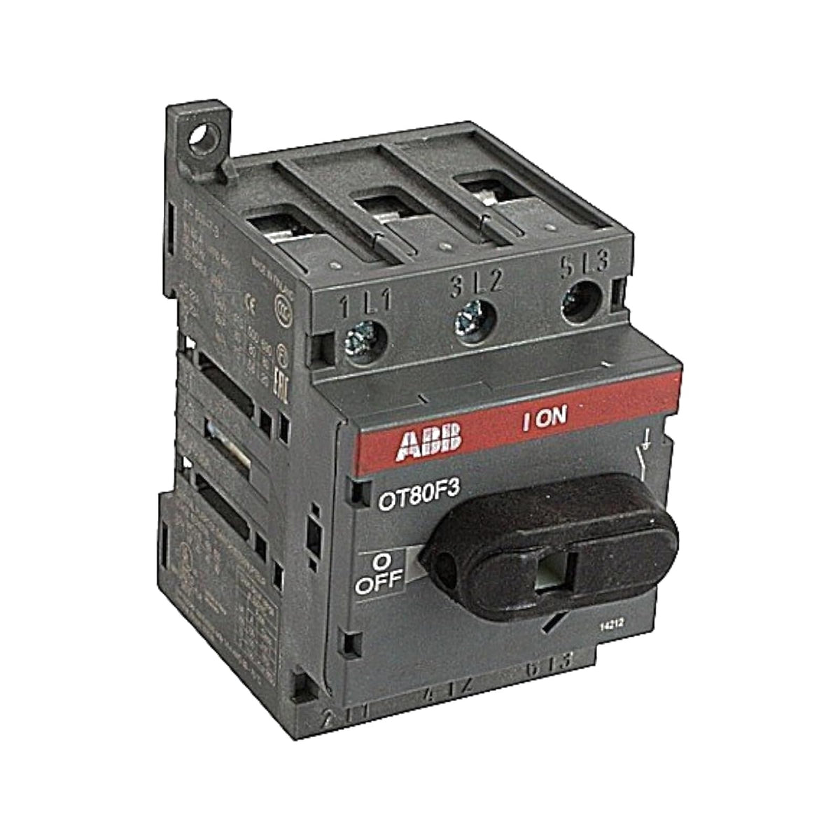 1- OT80F3 Disconnect Non-FUSIBLE Switch, 3P, 80A, UL508 by, 1 Piece