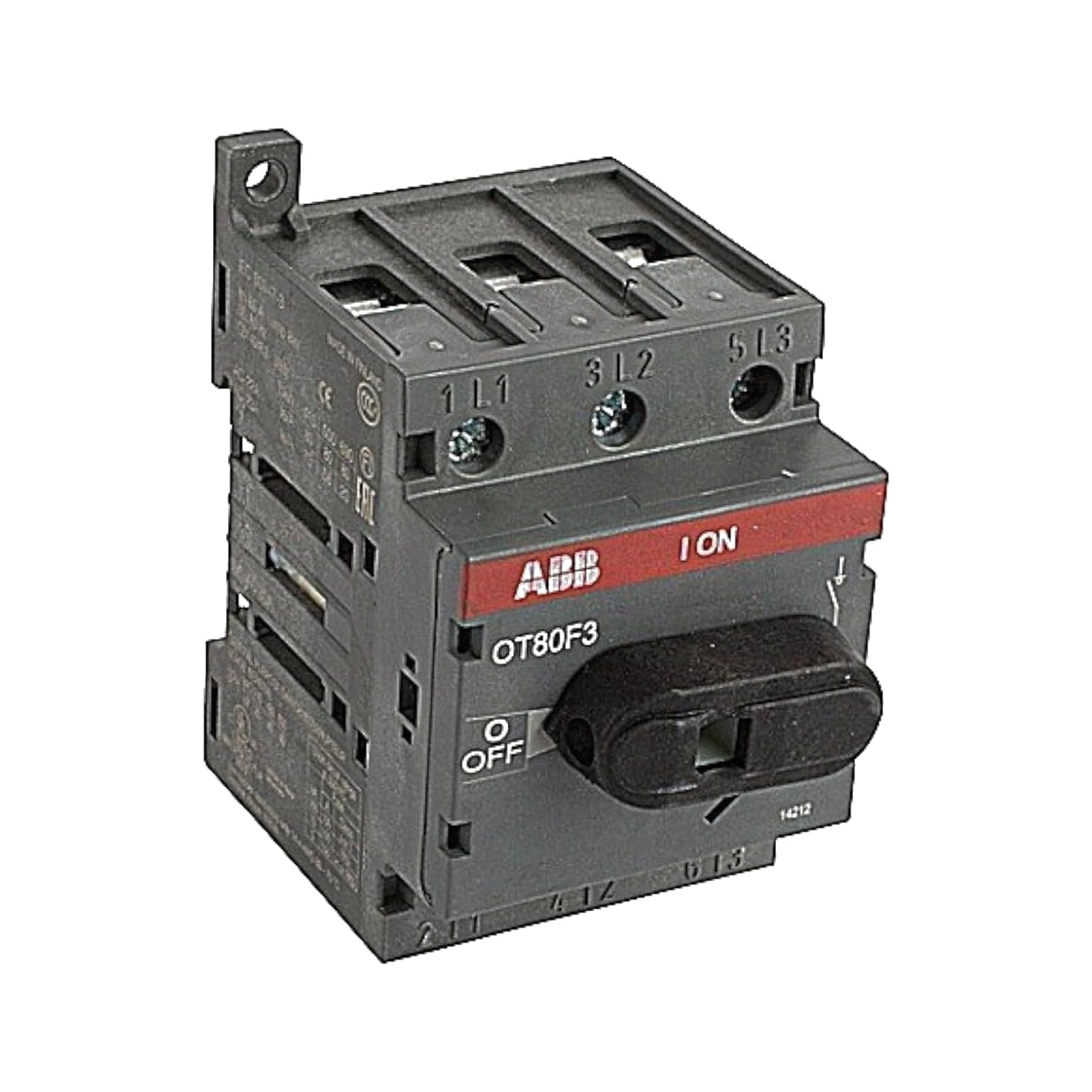 1- ABB OT80F3 Disconnect Non-FUSIBLE Switch, 3P, 80A, UL508 by ABB, 1 Piece