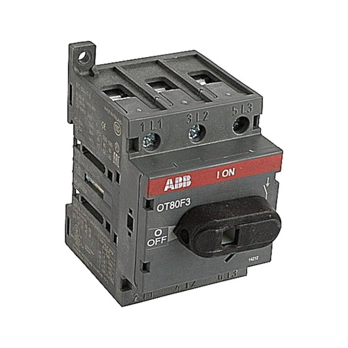 1- ABB OT80F3 Disconnect Non-FUSIBLE Switch, 3P, 80A, UL508 by ABB, 1 Piece