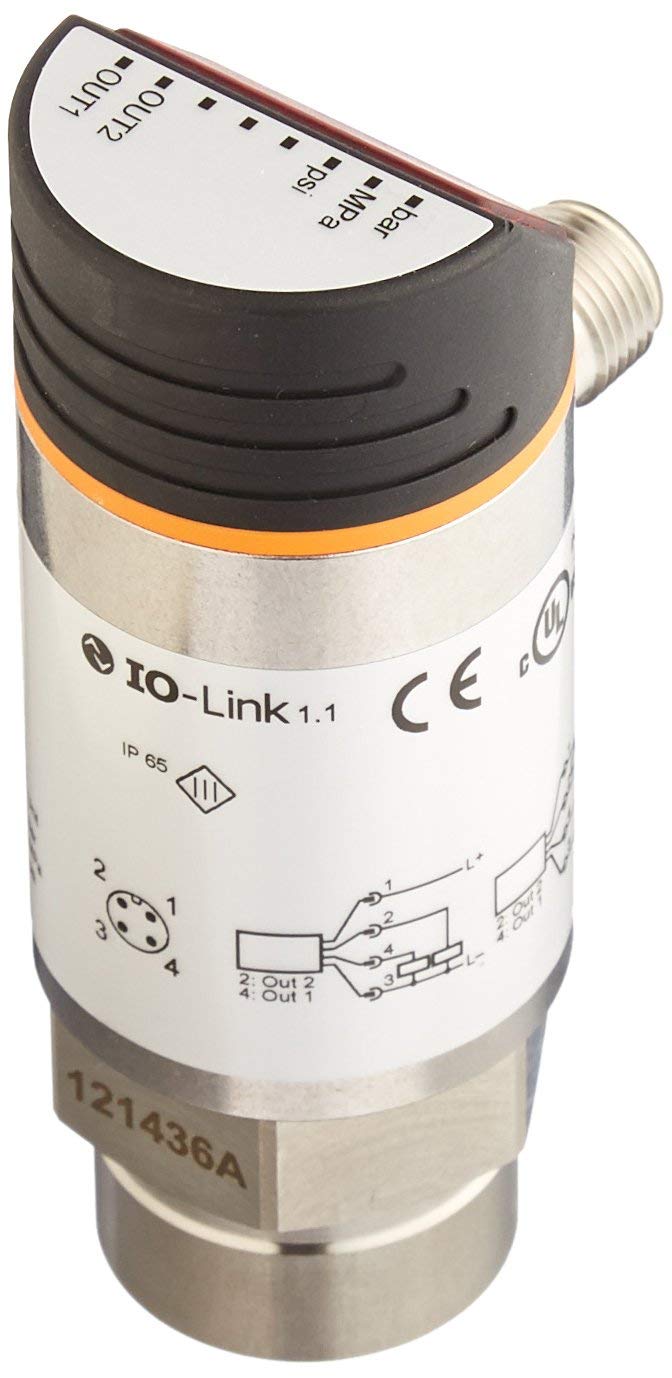 IFM Efector PN7294 Electronic Pressure Monitor, Replacement for PN7204, -14.5 to 145 PSI/-1 to 10 bar/-0.1 to 1.0 MPa Measuri
