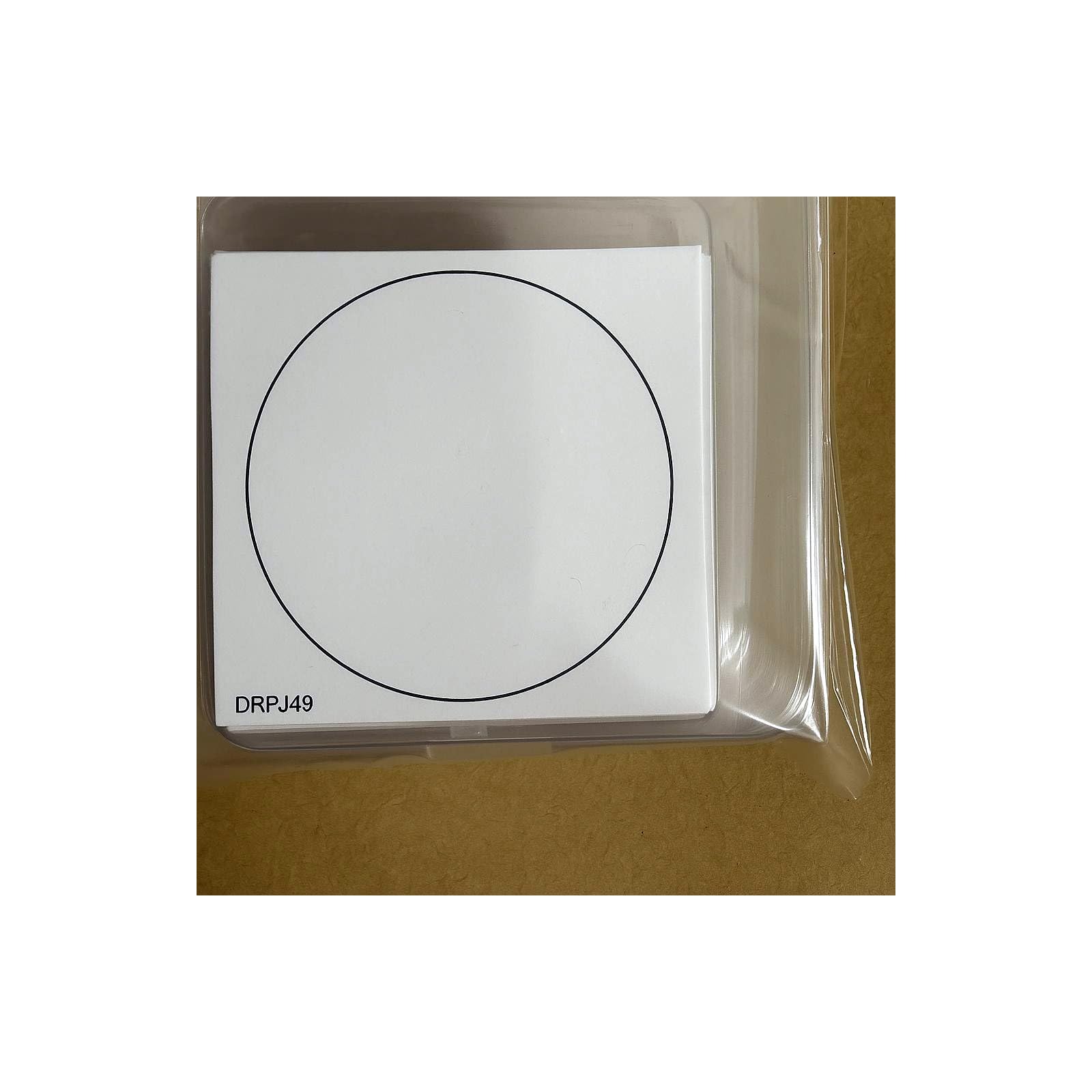 DRPJ49 Paper Underlay for Filter Mounts, 49 mm Circle, Filter Centering Support, Pack of 100 Sheets