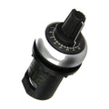 M22-R1K 22 mm Potentiometer, 1 Ohm Resistance, Silver Bezel