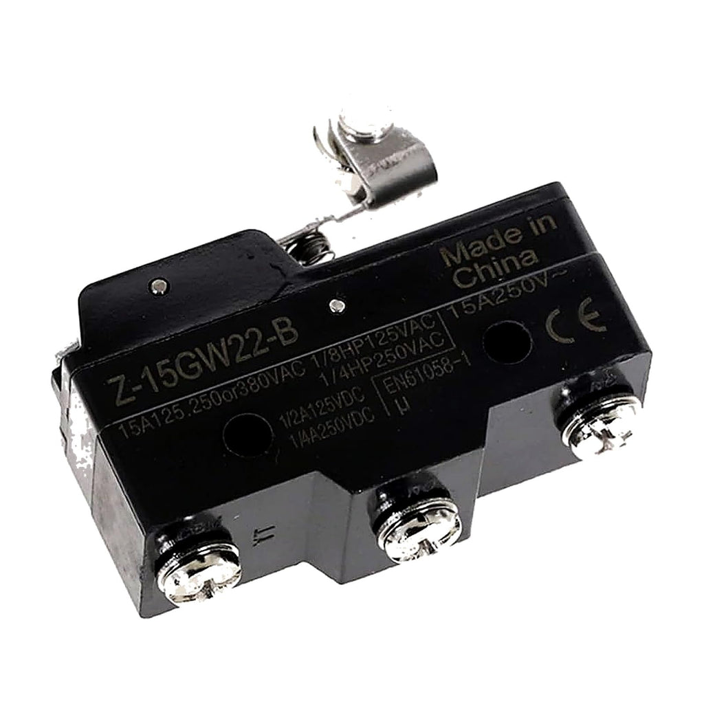 Z-15GW22-B Short Hinge Roller Lever Micro Switch, Screw Terminals - Pack of 2