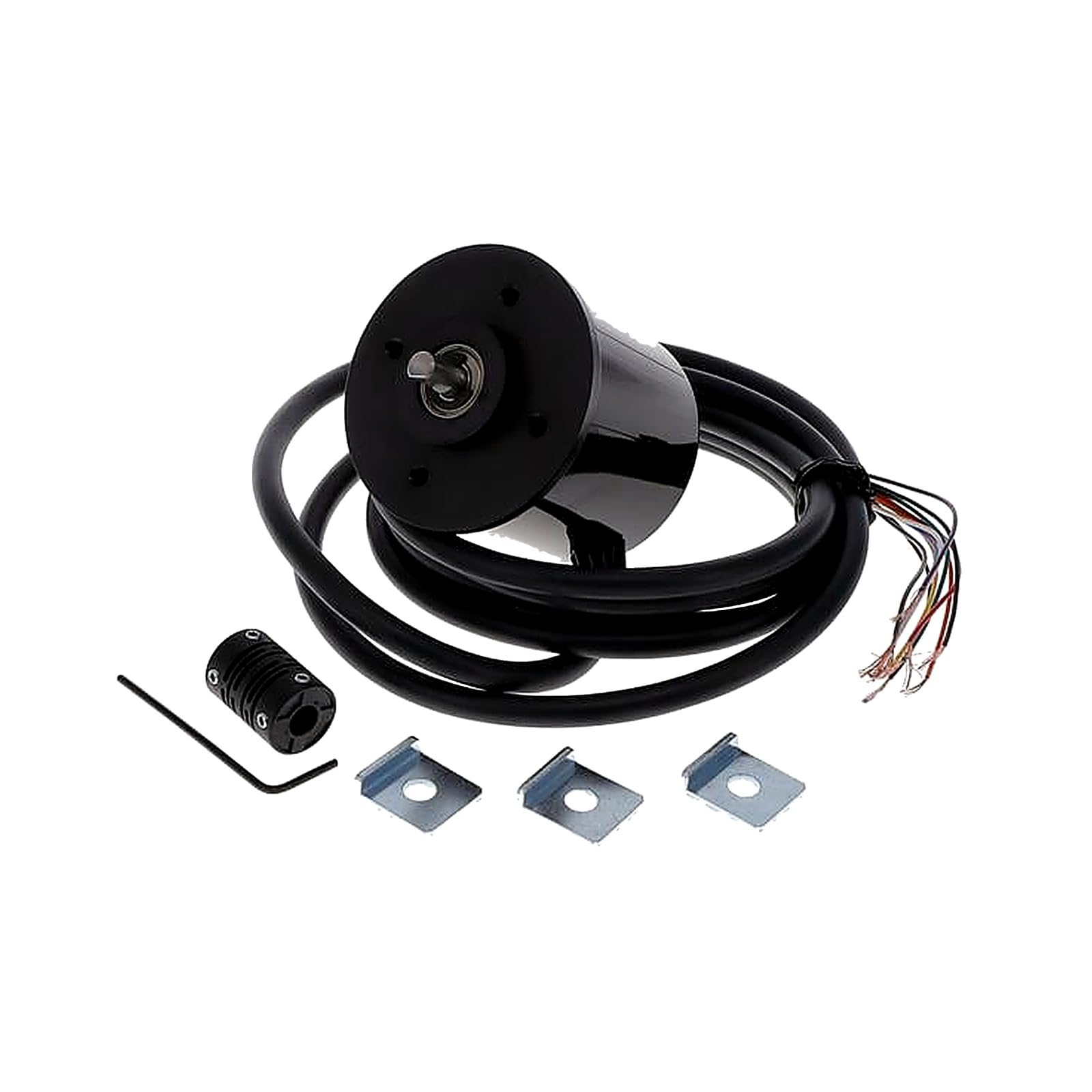 E6CP-AG3C Absolute Rotary Encoder, 256 P/R, Right-Angle, 5-12 VDC (1 Unit)