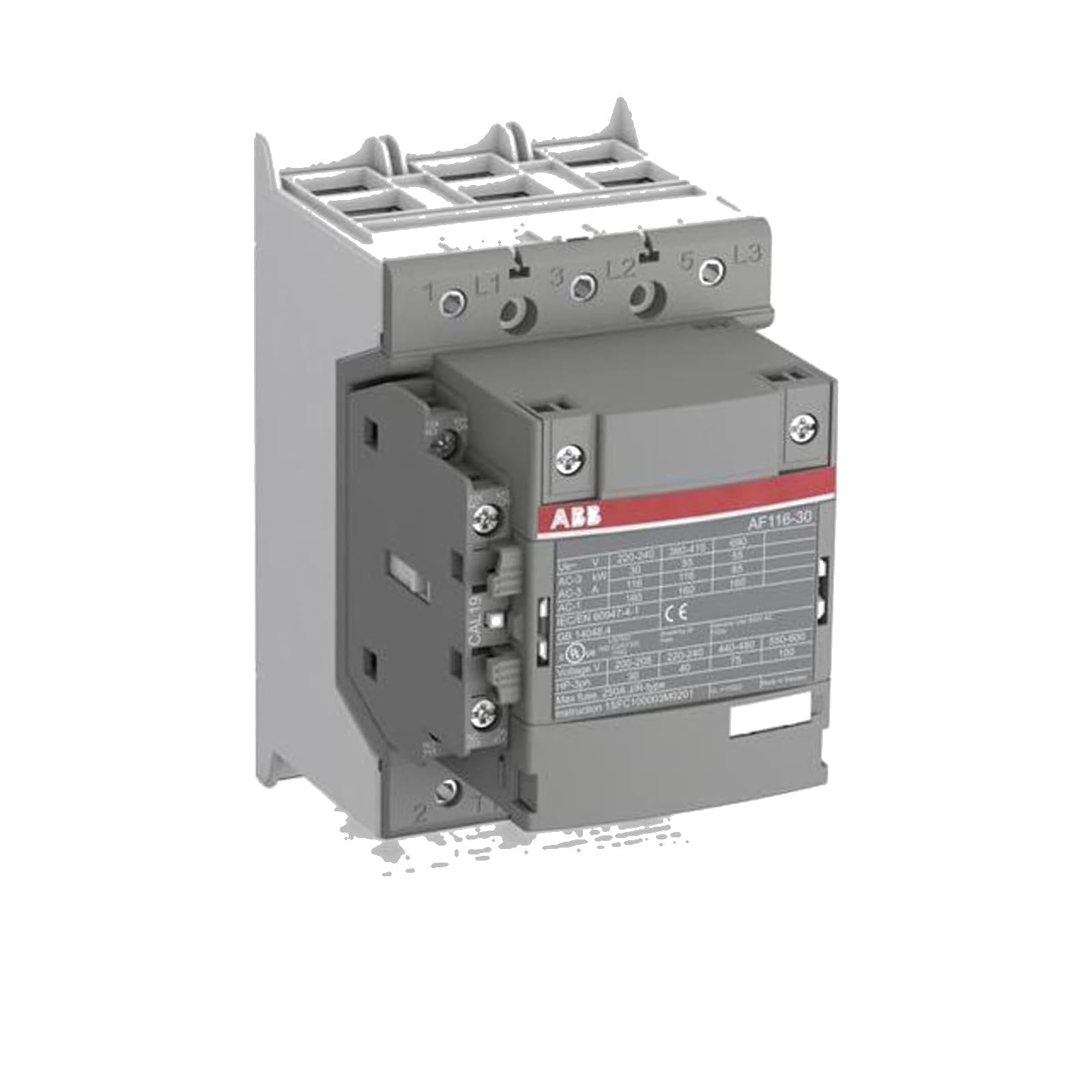 AF116-30-11-13 Contactor, 100 -250 VAC/VDC Coil, 104 A, 1 NO -1 NC