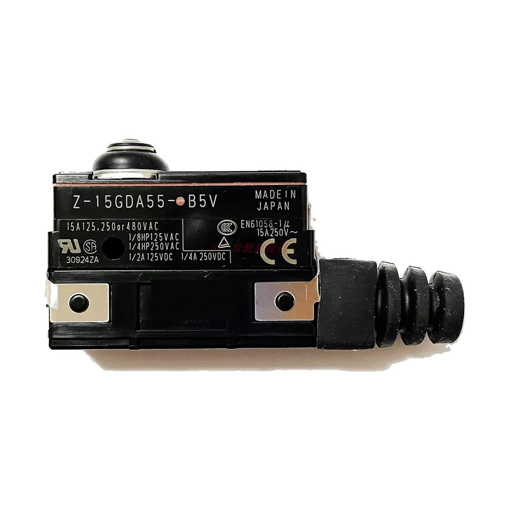 Z-15GQ21A55-B5V Waterproof Micro Limit Switch, Panel Plunger Actuator, Snap Action SPDT, 16A, 1 Unit