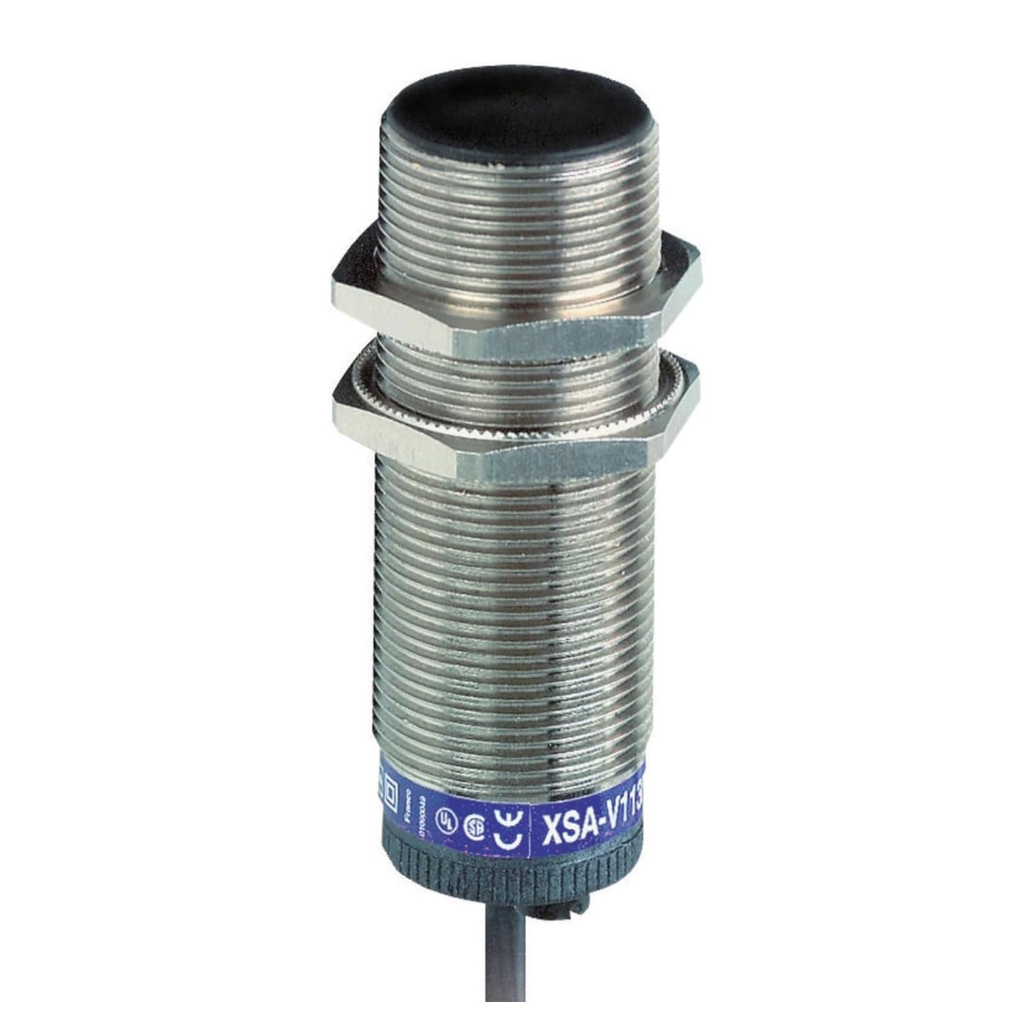 Telemecanique Sensors XSAV11373 Inductive Proximity Sensor, 9S Startup Delay, 6-150 Pulses Per Minute, Flush-Mount Brass Body